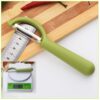 4个一卖 Stainless Steel Round Handle Peeler Sugar Cane Scraper  Fruit Plane, 4 PCS Apple Peeler Knife (Dark Gery), 4 PCS Apple Peeler Knife (Green), 4 PCS Apple Peeler Knife (White), 4 PCS Apple Peeler Knife (Light Gery), 4 PCS Apple Peeler Knife (Black)... - Image 4