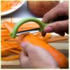 4个一卖 Stainless Steel Round Handle Peeler Sugar Cane Scraper  Fruit Plane, 4 PCS Apple Peeler Knife (Dark Gery), 4 PCS Apple Peeler Knife (Green), 4 PCS Apple Peeler Knife (White), 4 PCS Apple Peeler Knife (Light Gery), 4 PCS Apple Peeler Knife (Black)... - Image 5