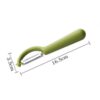 4个一卖 Stainless Steel Round Handle Peeler Sugar Cane Scraper  Fruit Plane, 4 PCS Apple Peeler Knife (Dark Gery), 4 PCS Apple Peeler Knife (Green), 4 PCS Apple Peeler Knife (White), 4 PCS Apple Peeler Knife (Light Gery), 4 PCS Apple Peeler Knife (Black)... - Image 7