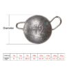 10pcs Fast Hanging Lead Pendant Lure Insertion Lead Inverted Lead, Specification: 3g, 3g, 5g, 7g, 10g, 12g, 14g, 18g, 21g - Image 5