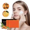 Organic Turmeric Soap Bar For Face, Kojic Acid Soap For Hyperpigmentation, Premium Japanese Formulated Kojic Soap Enriched With Vitamin C, Retinol, Collagen - Image 3