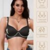 Wireless Cozy Women's Bra - Adjustable Shoulder Straps, Upward Chest Support & Adjustable Side Panels for Seamless Smooth Fit, Medium Support Everyday T-Shirt Bra, Elegant White, Mother’s Day Gift, Sleek Design, Durable Comfort, No Underwire - Image 6