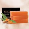 Organic Turmeric Soap Bar For Face, Kojic Acid Soap For Hyperpigmentation, Premium Japanese Formulated Kojic Soap Enriched With Vitamin C, Retinol, Collagen - Image 2