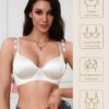 Wireless Cozy Women's Bra - Adjustable Shoulder Straps, Upward Chest Support & Adjustable Side Panels for Seamless Smooth Fit, Medium Support Everyday T-Shirt Bra, Elegant White, Mother’s Day Gift, Sleek Design, Durable Comfort, No Underwire - Image 11