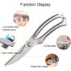10 inch Kitchen Poultry Fish Chicken Bone Stainless Steel Cutter Cook Gadget Shear, Gift Box Package - Image 6
