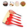 5 In 1 Pot Spatula Silicone Spatula Egg Beater Cooking Baking Tool Set - Image 2