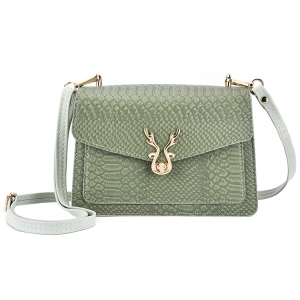 Outdoor Crocodile Pattern Leather Single-Shoulder Crossbody Bag Mobile Phone Bag
