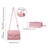 Outdoor Crocodile Pattern Leather Single-Shoulder Crossbody Bag Mobile Phone Bag - Image 4