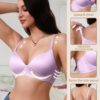 Wireless Cozy Women's Bra - Adjustable Shoulder Straps, Upward Chest Support & Adjustable Side Panels for Seamless Smooth Fit, Medium Support Everyday T-Shirt Bra, Elegant White, Mother’s Day Gift, Sleek Design, Durable Comfort, No Underwire - Image 4