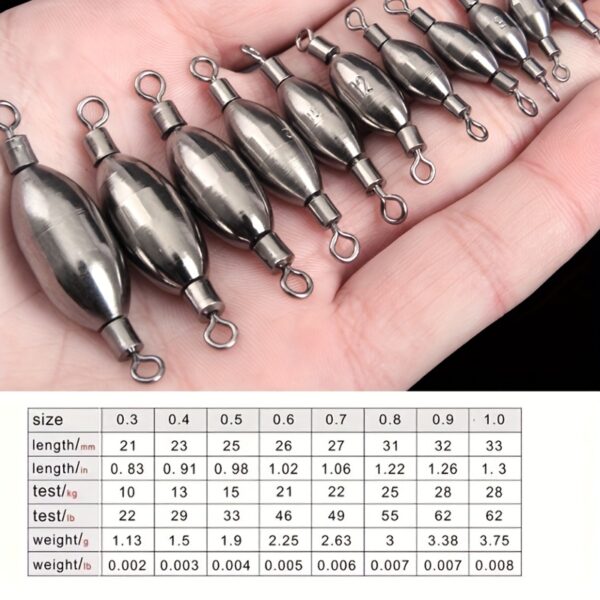 15pcs Brass Fishing Sinker