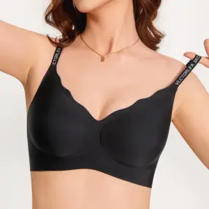 Solid Color Women Seamless Wireless Bra