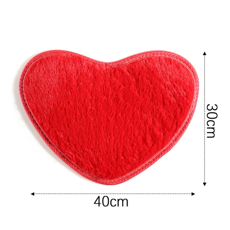 Heart Shape Non-slip Bath Mats Kitchen Carpet Home Decoration, 70*80CM - Image 3