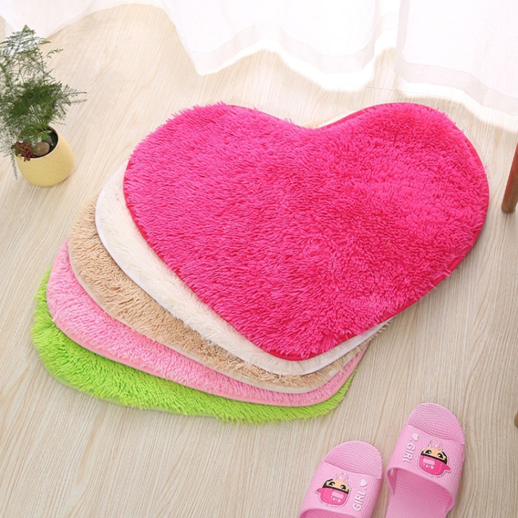 Heart Shape Non-slip Bath Mats Kitchen Carpet Home Decoration, 70*80CM - Image 6